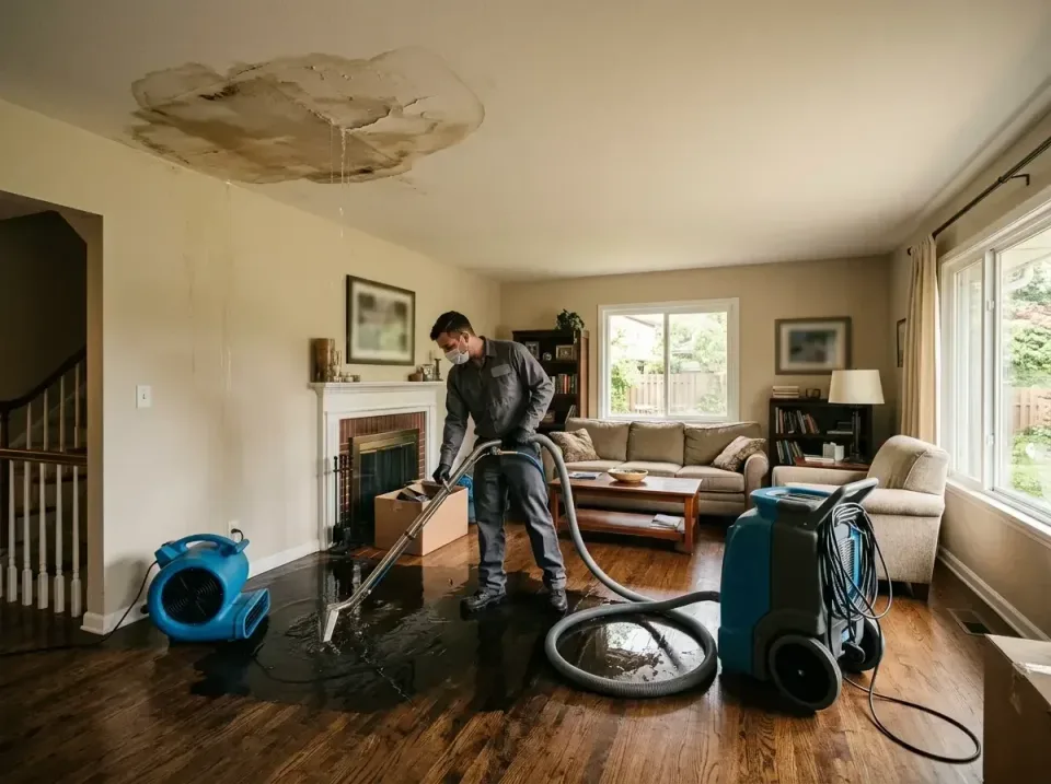 attic-pipe-burst-ceiling-drip-008 — frequently asked questions, Water Damage Restoration & Carpet Care in Hobart, WA